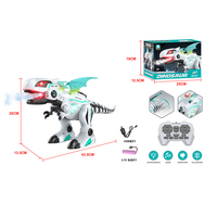 MILI Jouet Robot Intelligent Mobile Simulation Dinosaure Modèle avec Télécommande Spray Effet Feu Marche Jouet Animal Figure
