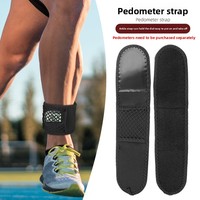 Podomètre de fitness long/court pour la course à pied, compteur de pas anti-chute avec sangle de cheville réglable, pour usage domestique, en maille sportive