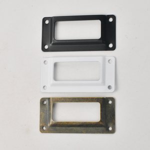 Furniture Handle Rectangle Carbon Steel Antique Bronze White <b>Black</b> Multi Function Drawer Pull - Product Image 1