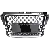 Calandre en nid d'abeille de style RS avec cadre inférieur pour Audi A3 S3 8P.5, calandre 2008 2009 2010 2011 2012