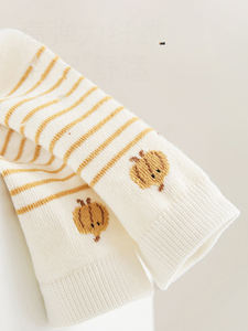 Calcetines Xiangyi al por Mayor, de Algodón sin Costuras, Unisex, a Rayas, con Dibujos Animados, hasta la Rodilla, para Bebés, Niños y Niñas - Product Image 5