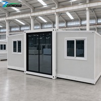 20ft/40ft uitbreidbare moderne containerwoning, prefab modulaire woning met 2 slaapkamers, keuken, badkamer, thuiskantoor, geschikt voor hotelgebruik, klaar voor verzending
