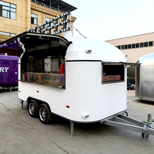वेसेयर कस्टम पूरी तरह से सुसज्जित कॉफी ट्रेलर मोबाइल बार विंटेज फूड ट्रक जर्मनी स्ट्रीट पिज्जा ओवन फूड वैन ट्रेलर - Product Image 1