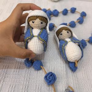 Rosario de Ganchillo de Peluche para Bautizo, Santa Teresinha, Compromiso, Comunión, Cumpleaños, Nupcial, Nuestra Señora de Guadalupe, Decoración del Hogar - Product Image 2