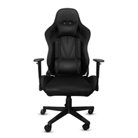 Chaise de jeu personnalisée en gros à dossier haut avec accoudoirs 3D, mousse haute densité, base métallique, revêtement en cuir PU, inclinable et pivotante pour PC