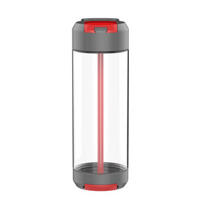 700ml 24oz Botella de jugo de plástico ecológica Impresión de logotipo personalizado al por mayor para acampar Soporte para teléfono celular y botella de agua - Product Image 1