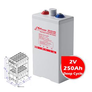 CSPower baterai opzv 2V 250Ah Tubular isi ulang untuk pembuatan OPzV2-250 marine China 5OPzV250 ANY - Product Image 1