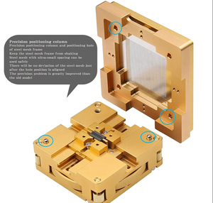 Mesa de Reballing Universal de Acero Inoxidable de 90x90mm con Kits de Plantillas de 37 Piezas para PS3 Xbox PS4 <span class=keywords><strong>Wii</strong></span> Consola Arcade Joystick - Product Image 4
