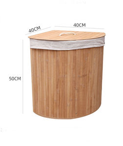 Cestino da bagno in tessuto con coperchio in tela <span class=keywords><strong>cesto</strong></span> per biancheria - Product Image 6
