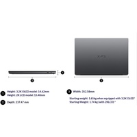 ديل XPS16-16260-R1885TB - حاسوب محمول خفيف الوزن للأعمال مع ذكاء اصطناعي، معالج Ultra X7 358H، ذاكرة 32 جيجابايت، قرص صلب SSD سعة 1 تيرابايت، شاشة OLED تعمل باللمس بدقة 3.2K