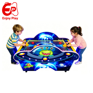 Máquina de Hockey de Aire Interactiva con Luces LED de Neón para Niños, Mesa Deportiva Infantil con Temática Espacial para Cafeterías y Salas de Juegos - Product Image 1