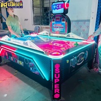 Table de jeu de hockey de table populaire à prix d'usine avec accepteur de billets pour 2 joueurs, utilisation en intérieur, prise en charge de l'anglais
