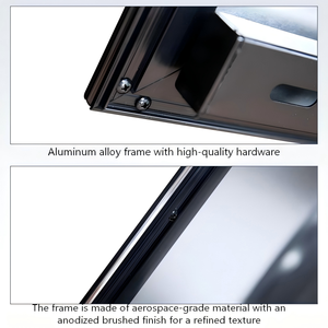 Pantalla de Proyector de 200 Pulgadas con Marco Fijo para Montaje en Pared, Cine en Casa, Ancho de Marco de 10 mm, Tela de PVC Suave Gris, 4K HD 4:3 - Product Image 6