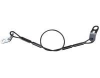 Coupe personnalisée élingues de câble métallique en acier inoxydable attache de câble de sécurité crochets de sangle tressée onglets bornes soudage à ressort disponible