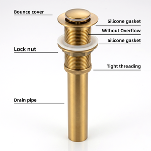 Desagüe de Lavabo Moderno G de 1-1/4 Pulgadas, de Acero Inoxidable Cromado, Anticorrosión, Ecológico, para <span class=keywords><strong>Bañera</strong></span>, Baño, Exterior, Hotel - Product Image 4