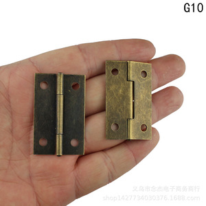 Bisagra de estilo antiguo 43x27mm G10 de hierro para muebles, bisagra de montaje superficial para caja de madera, diseño tradicional - Product Image 3