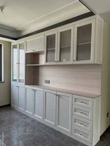 Buffet Moderne de Style Français en Bois avec Table à Vin et Rangement pour Vaisselle pour Salle à Manger et Salon pour Villas et Hôtels - Product Image 5