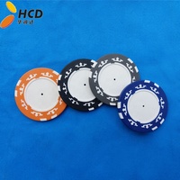 Jetons de poker en argile personnalisés de 45 mm à vendre avec votre logo et jetons de poker en argile durables en métal ABS de 16 g