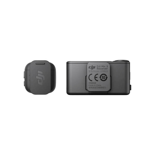 DJI Mic 3 Wireless Lavalier Microphone 1 TX + 1 RX Adaptive Gain Control for Interview Streaming Video