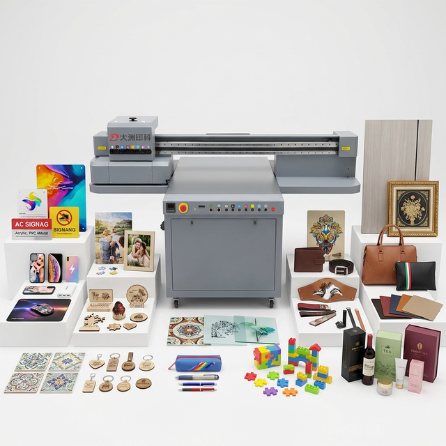 A1 UV DTF Flatbed Sticker Printer with Ricoh Print Head UV Ink for Phone Cases Tumblers Pens Golf Balls-Small Business Use