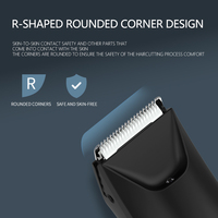 Resuxi 8118 Tondeuse corporelle indolore pour homme, tondeuse pour les parties intimes, écran LCD, rasoir électrique, étanche IPX7