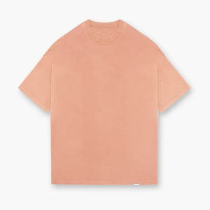 Camiseta Lisa de Verano, Colores Cómodos, Logotipo Personalizado, 100% Algodón, Gruesa, Cuello Redondo, Talla Grande, Alta Calidad - Product Image 6