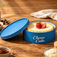 Scatola Cilindrica in Cartone Riciclabile Personalizzata per Dolci, Tiramisù, Cheesecake, Confezione di Lusso per Torte
