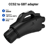 Nuevo Adaptador de Carga Rápida CCS2 GBT DC de 300KW 300A, Batería Recargable Tipo C, Alimentado por USB, IP55 Impermeable, Certificado CE