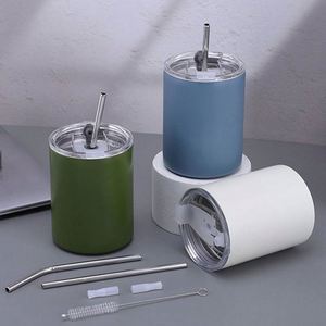 Vaso Térmico de Acero Inoxidable de 300 ml, Aislado al Vacío, Ecológico, Portátil para Viajes, para Café Americano, con Tapa Libre de BPA y Agarre Manual - Product Image 1
