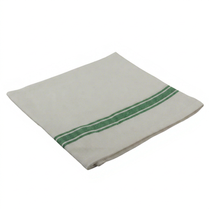 White Cotton Kitchen <b>Towel</b> with Checkered Pattern Woven Rectangle Design Quick-Dry Eco-Friendly Machine Washable - Product Image 1