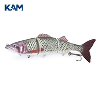 Leurre de pêche Kam en gros, grande taille, quatre sections, accessoires de pêche, appât dur réaliste