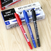 Vente en gros petit marqueur à double tête pour enfants à base d'huile à séchage rapide non effaçable permanent noir rouge bleu pour le dessin