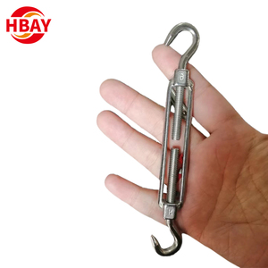 Nhiệm vụ nặng nề chúng tôi loại turnbuckle Mở kích thước cơ thể <span class=keywords><strong>din1480</strong></span> gian lận phần cứng với móc mắt làm bằng thép - Product Image 1