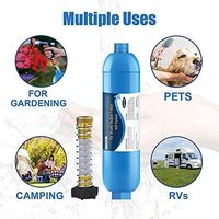 Filtro de agua en línea para RV certificado NSF 401/42, 2 paquetes, Protector Flexible, reduce el mal sabor, fluoruro, más sedimentos, agua potable