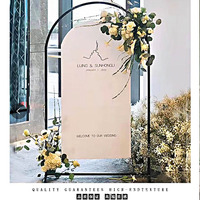 Ensemble de fond d'arche de mariage, support de fond de fête d'anniversaire intérieur/extérieur, adapté aux décorations de cérémonie.