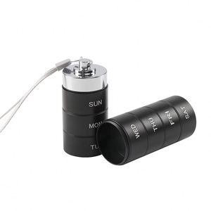 กล่องยาโลหะสีชมพู กล่องยาพกพาโลหะ กล่องยาอะลูมิเนียมขนาดใหญ่ - Product Image 2