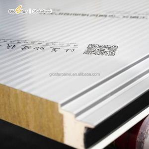 Panneaux sandwich en laine de roche écologiques fabriqués en Chine, 50-200 mm, pour entrepôts, <span class=keywords><strong>chambres</strong></span> <span class=keywords><strong>froides</strong></span>, hôtels, isolation thermique et phonique - Product Image 3