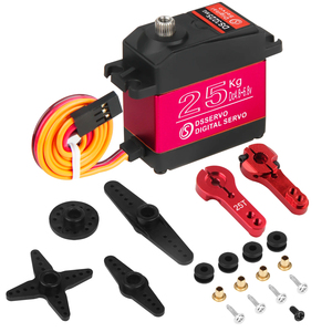 1/2/6/10/20 piezas Servo <span class=keywords><strong>Dsservo</strong></span> Impermeable <span class=keywords><strong>DS3225</strong></span> 25KG de Alta Velocidad 180/270/360 Grados con Engranaje Metálico Digital para Coches RC 1/8 1/10 - Product Image 5