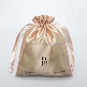 Custom Logo Printing Satin <b>Drawstring</b> Bag Wholesale Satin Jewelry Bag for Cosmetics Jewelry Crystal Gift Colorful <b>Pouch</b> - Product Image 2