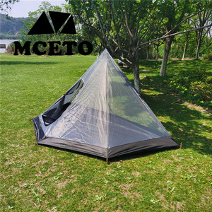Mceto Pyramid <b>Tent</b> 285x140x130mm <b>Single</b> Layer Lightweight Camping Mosquito Net Four Seasons Outdoor Use - Product Image 4