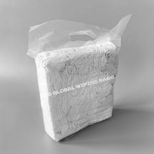 Trapos de Camiseta de Colores Industriales Reciclables, Trapos de Algodón Blancos, Trapos para Limpiar - Product Image 1