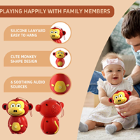 Vente en gros OEM Singe Forme 6 sons audio apaisants Matériau ABS Aide au sommeil pour bébé Machine à bruit blanc pour la maison Voyage