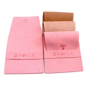 Petites pochettes à bijoux en velours personnalisées portables, pochettes à cordon de haute qualité pour montres et colliers, recyclables - Product Image 5