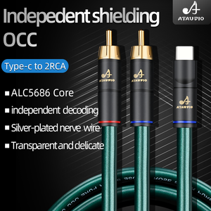 <span class=keywords><strong>Cable</strong></span> de Audio de Alta Gama con Conector Tipo-C <span class=keywords><strong>a</strong></span> RCA Dual, Chapado en Oro, <span class=keywords><strong>Cable</strong></span> <span class=keywords><strong>Auxiliar</strong></span> Estéreo <span class=keywords><strong>Macho</strong></span> <span class=keywords><strong>a</strong></span> <span class=keywords><strong>Macho</strong></span> para <span class=keywords><strong>USB</strong></span>-C, <span class=keywords><strong>Cable</strong></span> de Nervio Plateado OCC 7N - Product Image 3