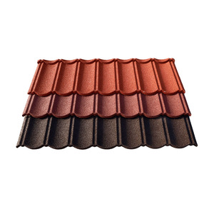 Tuile de <span class=keywords><strong>toiture</strong></span> en métal traditionnelle revêtue de pierre de 0,3 mm, antirouille, imperméable, légère, ignifuge, résistante à la chaleur, pour <span class=keywords><strong>toiture</strong></span> de villa - Product Image 4