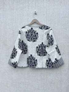 Chaqueta Acolchada de Algodón con Estampado Floral, Chaqueta Larga de Invierno para Mujer, Hecha a Mano, Estilo Bohemio, Chaqueta Reversible de Moda - Product Image 5