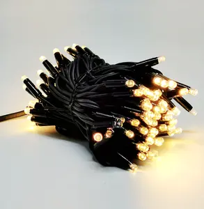 Outdoor Fairy Lights Connectable Black Rubber Cable