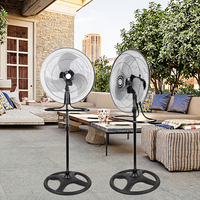 Grande Vente Ventilateur Industriel 3 en 1 de 18 Pouces, Ventilateur sur Pied Puissant en Métal à Circulation d'Air pour Tour de Refroidissement Électrique