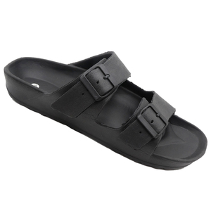 HEVA sandale <span class=keywords><strong>femme</strong></span> Double boucle femmes portent des chaussures plates de plage à semelle souple sur des chaussures élégantes à semelle épaisse romaine pantoufles sabots chaussures - Product Image 5