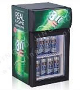 Water Cool Table Top Glass Door Chiller Mini Bar <b>Fridge</b> Refrigerator Dss-20d(b) Mini Dispaly Showcase - Product Image 3